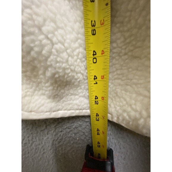 Ava & Viv Womens 4X Cream Sherpa Fleece Coat Snap Buttons Lined - Picture 6 of 11